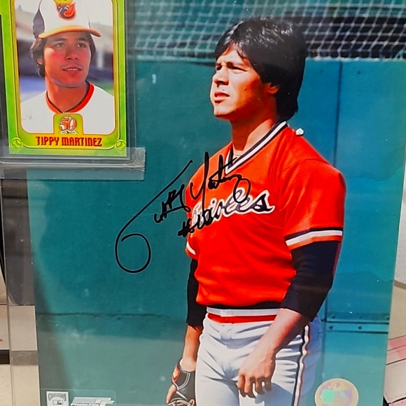 Signed Tippy Martinez picture - Picture 1 of 5